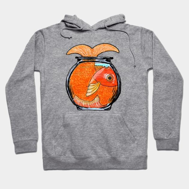 Big Fish, Small Bowl Hoodie by penguinsam